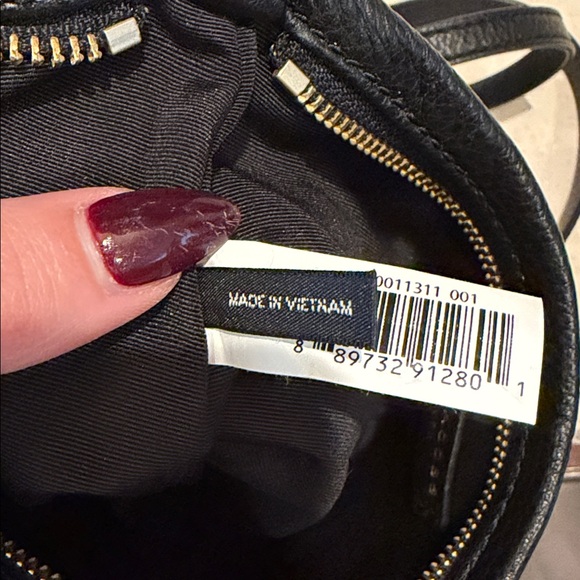 Marc Jacobs Pebbled Leather Crossbody Bag Black - Picture 10 of 10